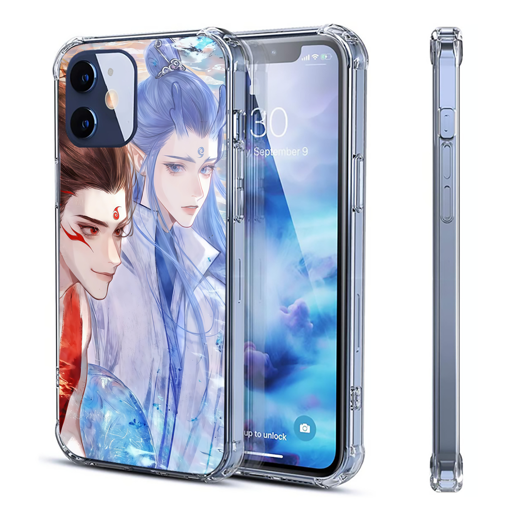 （画像用） Ne Zha 2 ナタ 魔童の大暴れ 【iPhone 12シリーズ対応】透明スマホケース（クリアソフトケース）